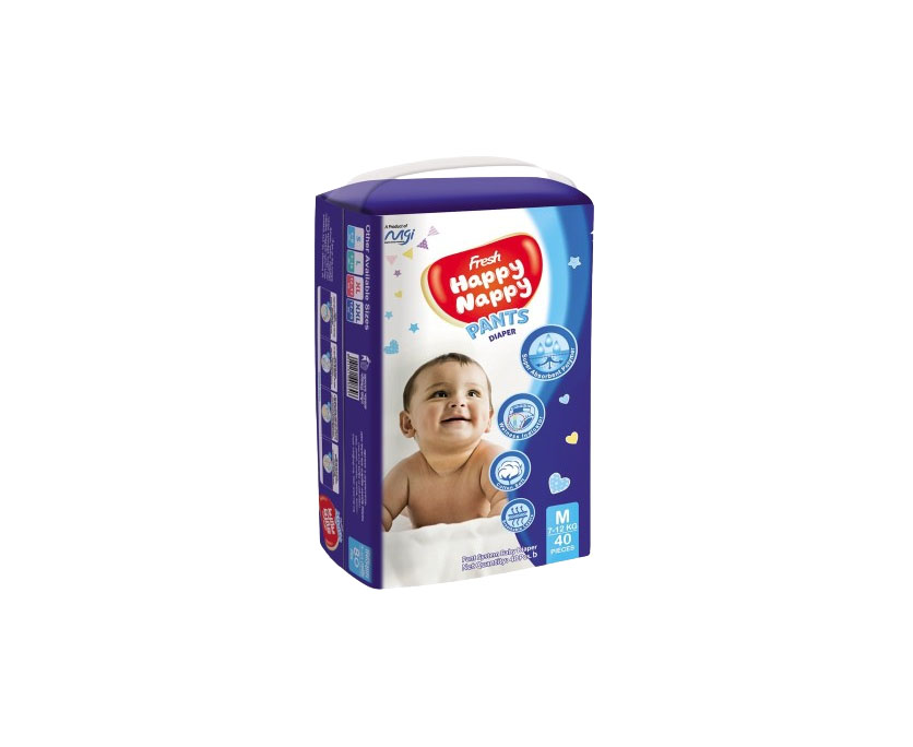 M size  ডায়াপার Happy Nappy Diaper (pant system) 